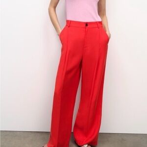 Zara Bold Scarlet Trousers